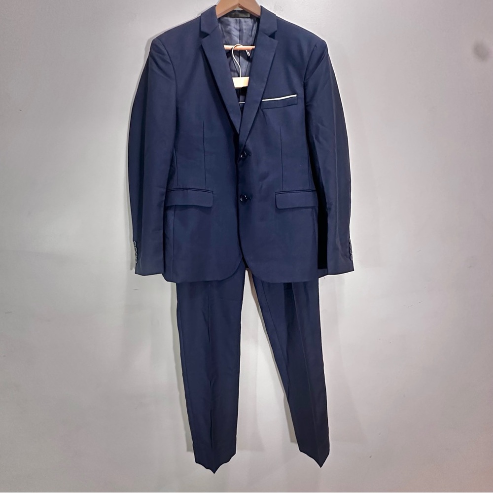 Slim Fit Men's Navy Suit Jacket & Pants